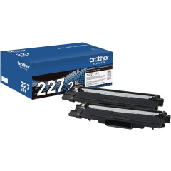 Brother TN227 Original High Yield Laser Toner Cartridge - Twin-pack - Black - 2 / Box (TN2272PK)
