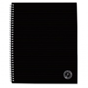 Universal Deluxe Sugarcane Based Notebooks, Coated Bagasse Cover, 1-Subject, Medium/College Rule, Black Cover, (100) 11 x 8.5 Sheets (66206)