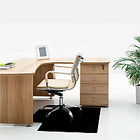 Cleartex Cleartex Vinyl Lipped Chair Mat for Hard Floor - 36" x 48" (FLRFC123648HLBV)