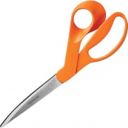 Fiskars Premier Heavy-Duty Scissors, 9" , Pointed, Orange (1944101008)