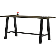 KFI Midtown Solid Wood Top 41"H Table (3684MTLFTB41)