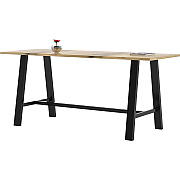 KFI Midtown Solid Wood Top 41"H Table (3684MTLFTN41)