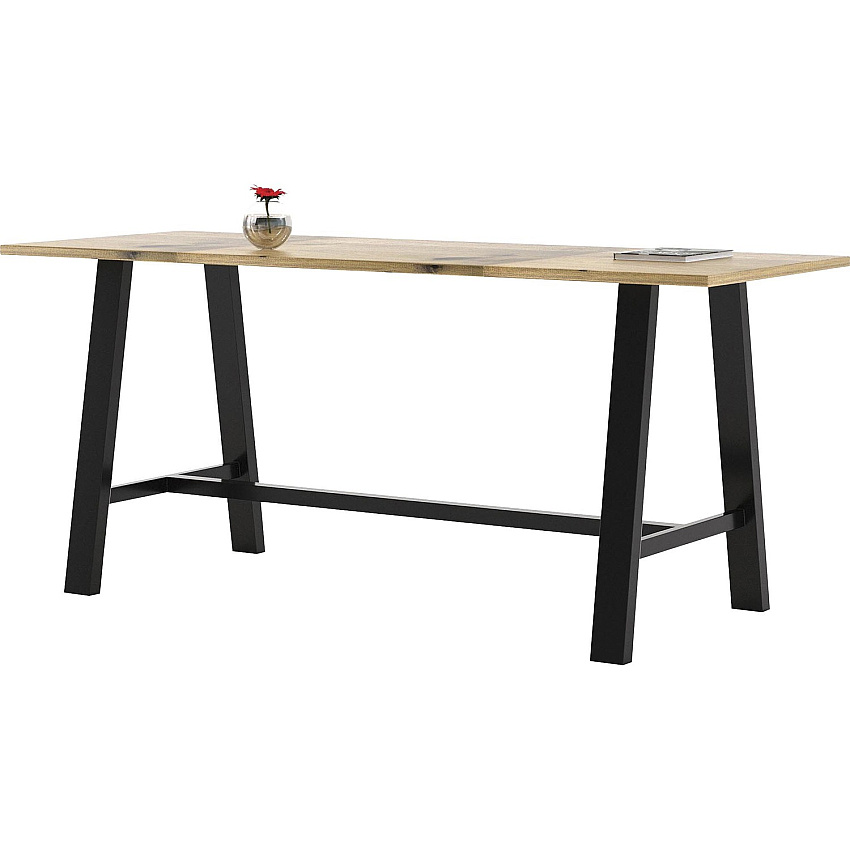 KFI Midtown Solid Wood Top 41"H Table (3684MTLFTN41)