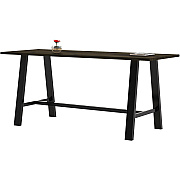 KFI Midtown Solid Wood Top Cafe Table (3696MTLFTE41)