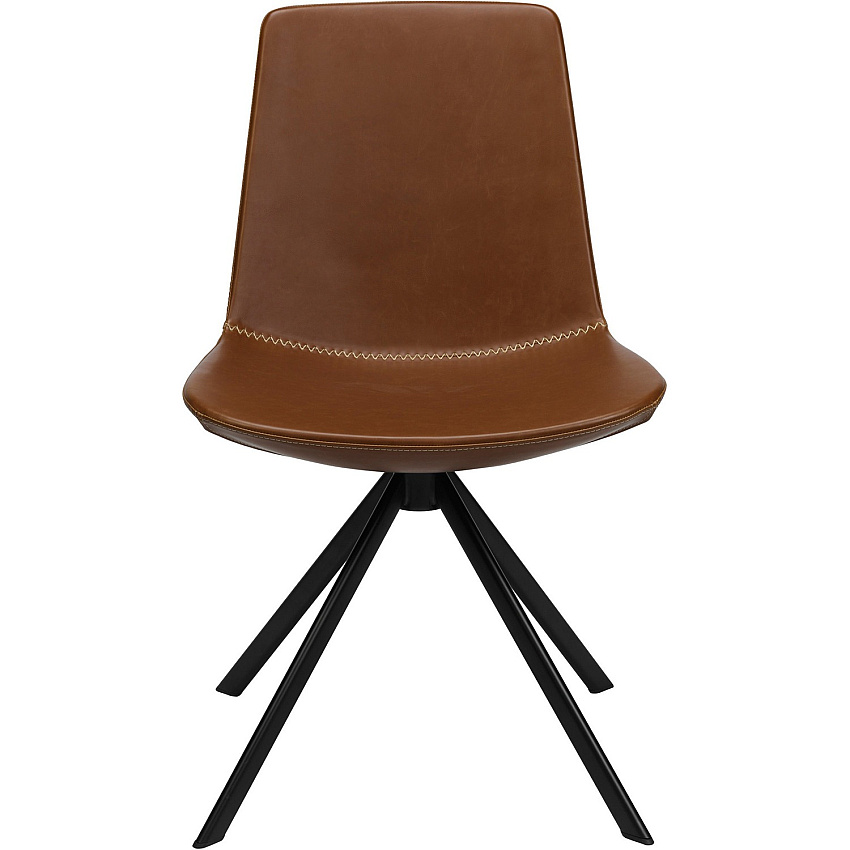 KFI Zoso Faux Leather Stitched Guest Chair (6700SADDLE)