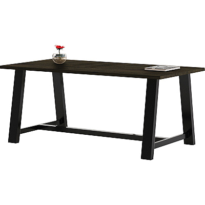 KFI 36x72" Solid Wood Top Midtown Table (T3672BMTLFTE)
