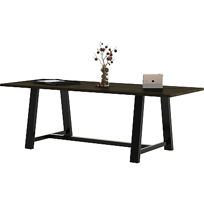 KFI 36x96" Solid Wood Top Midtown Table (T3696BMTLFTE)