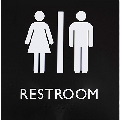 Lorell Unisex Restroom Sign (LLR02654)