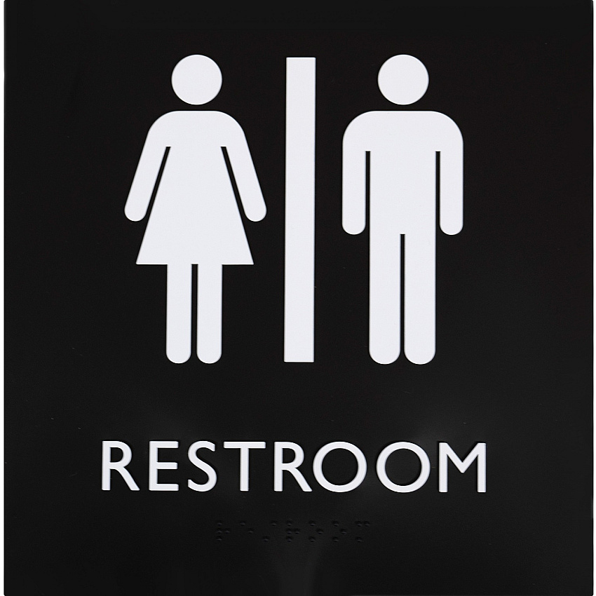 Lorell Unisex Restroom Sign (LLR02654)