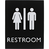 Lorell Unisex Restroom Sign (LLR02663)