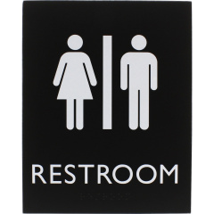Lorell Unisex Restroom Sign (LLR02663)