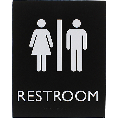 Lorell Unisex Restroom Sign (LLR02663)