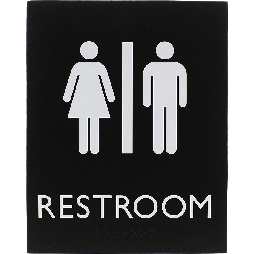 Lorell Unisex Restroom Sign (LLR02663)