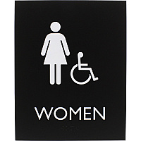 Lorell Women's Handicap Restroom Sign (LLR02666)