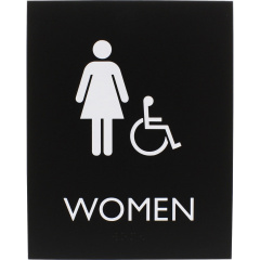 Lorell Women's Handicap Restroom Sign (LLR02666)