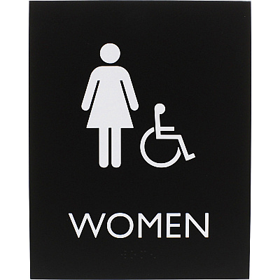 Lorell Women's Handicap Restroom Sign (LLR02666)