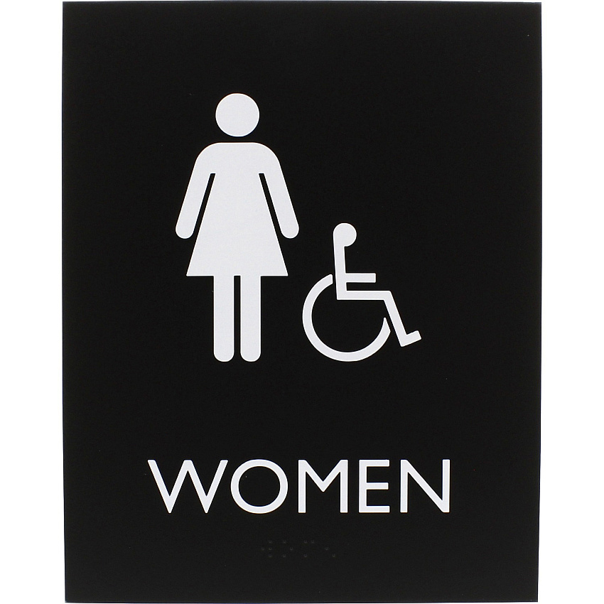 Lorell Women's Handicap Restroom Sign (LLR02666)