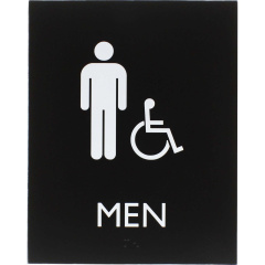 Lorell Men's Handicap Restroom Sign (LLR02668)