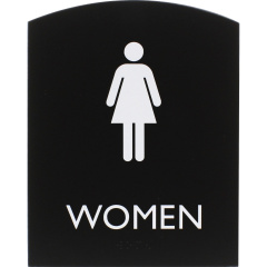 Lorell Arched Women's Restroom Sign (LLR02674)