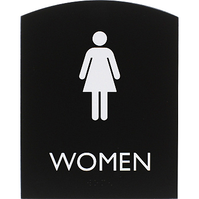 Lorell Arched Women's Restroom Sign (LLR02674)
