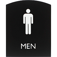 Lorell Arched Men's Restroom Sign (LLR02676)