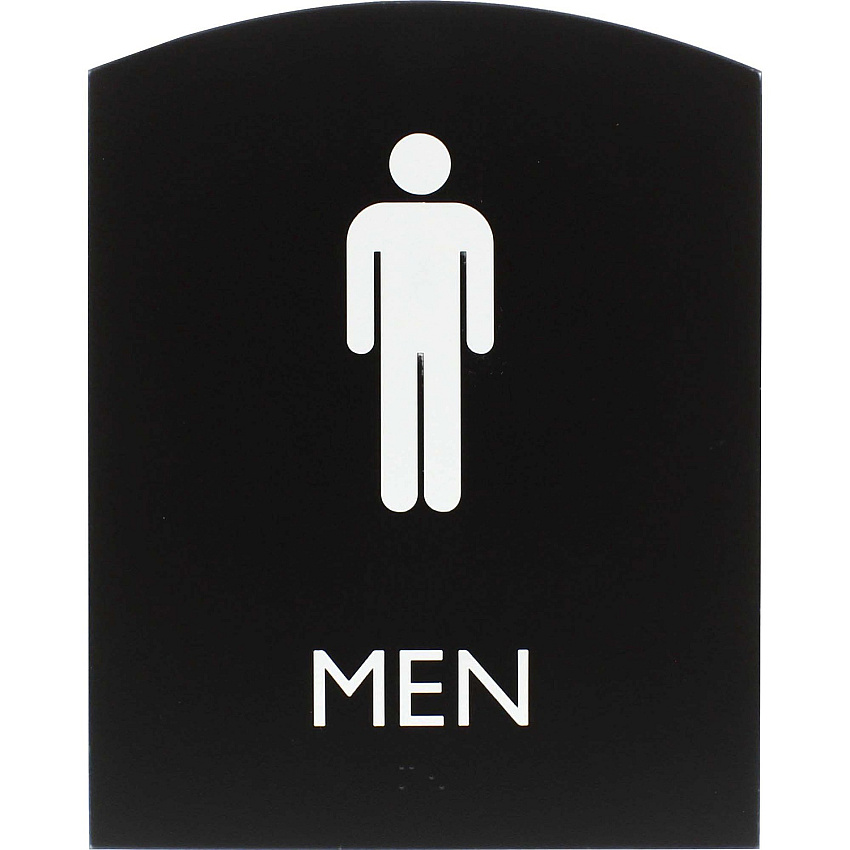 Lorell Arched Men's Restroom Sign (LLR02676)