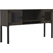 Mayline 72" Hutch with Glass Doors & Supports (MRHG72STO)