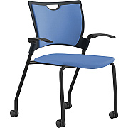 9 to 5 Seating Bella Fabric Seat Mobile Stack Chair (1315A12BFBU)