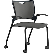 9 to 5 Seating Bella Fabric Seat Mobile Stack Chair (1315A12BFDO)