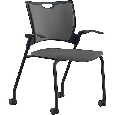 9 to 5 Seating Bella Fabric Seat Mobile Stack Chair (1315A12BFDO)