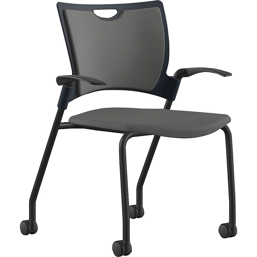 9 to 5 Seating Bella Fabric Seat Mobile Stack Chair (1315A12BFDO)