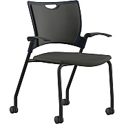 9 to 5 Seating Bella Fabric Seat Mobile Stack Chair (1315A12BFON)