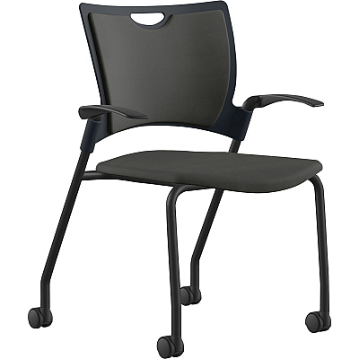 9 to 5 Seating Bella Fabric Seat Mobile Stack Chair (1315A12BFON)