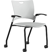 9 to 5 Seating Bella Fixed Arms Mobile Stack Chair (1315A12BFP05)