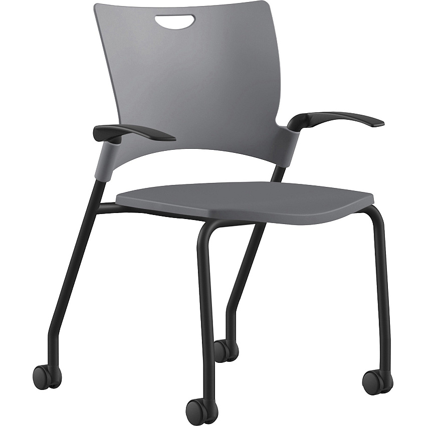 9 to 5 Seating Bella Fixed Arms Mobile Stack Chair (1315A12BFP14)