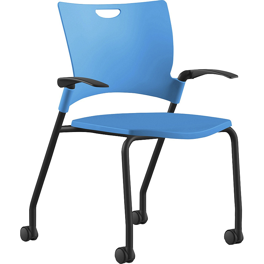 9 to 5 Seating Bella Fixed Arms Mobile Stack Chair (1315A12BFP16)