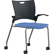9 to 5 Seating Bella Fabric Seat Mobile Stack Chair (1315A12SFBU)