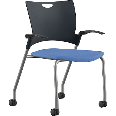 9 to 5 Seating Bella Fabric Seat Mobile Stack Chair (1315A12SFBU)