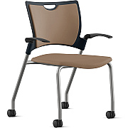 9 to 5 Seating Bella Fabric Seat Mobile Stack Chair (1315A12SFLA)