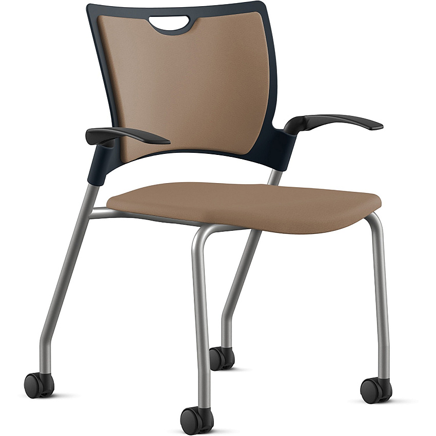 9 to 5 Seating Bella Fabric Seat Mobile Stack Chair (1315A12SFLA)