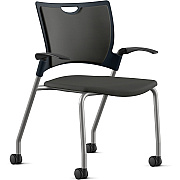 9 to 5 Seating Bella Fabric Seat Mobile Stack Chair (1315A12SFON)