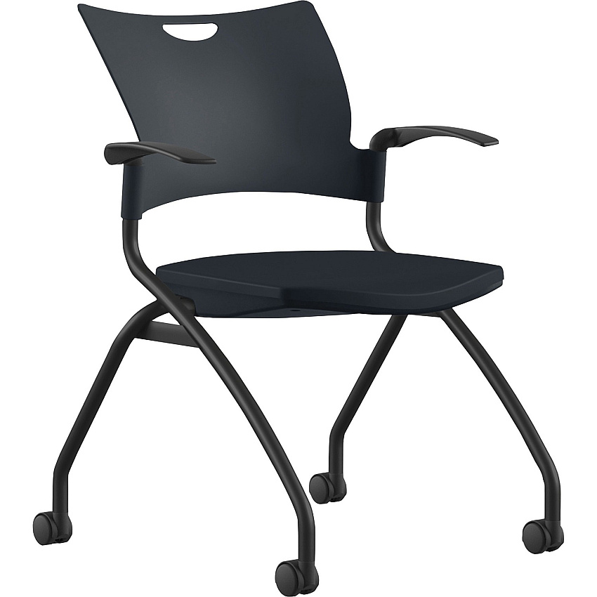 9 to 5 Seating Bella Fixed Arms Mobile Nesting Chair (1320A12BFP01)