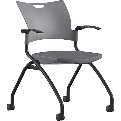 9 to 5 Seating Bella Fixed Arms Mobile Nesting Chair (1320A12BFP14)