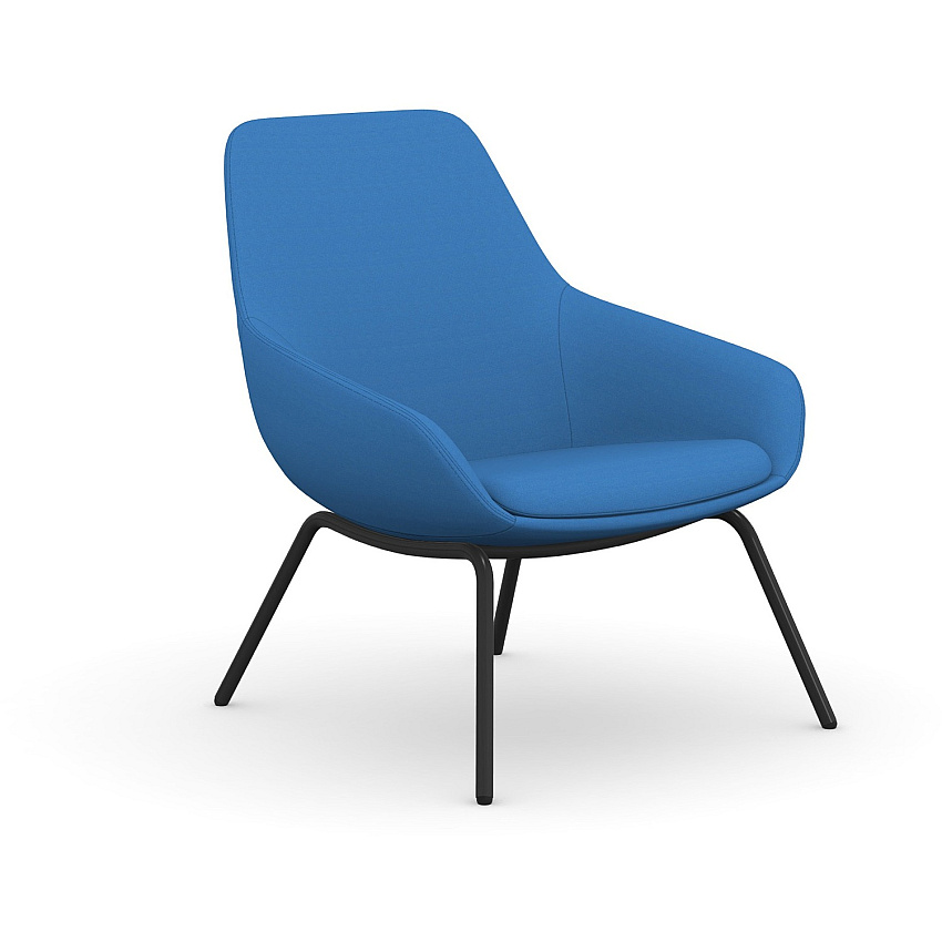 9 to 5 Seating 4-leg Lilly Lounge Chair (9101LGBFBU)