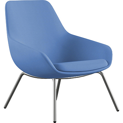9 to 5 Seating 4-leg Lilly Lounge Chair (9101LGSFBU)