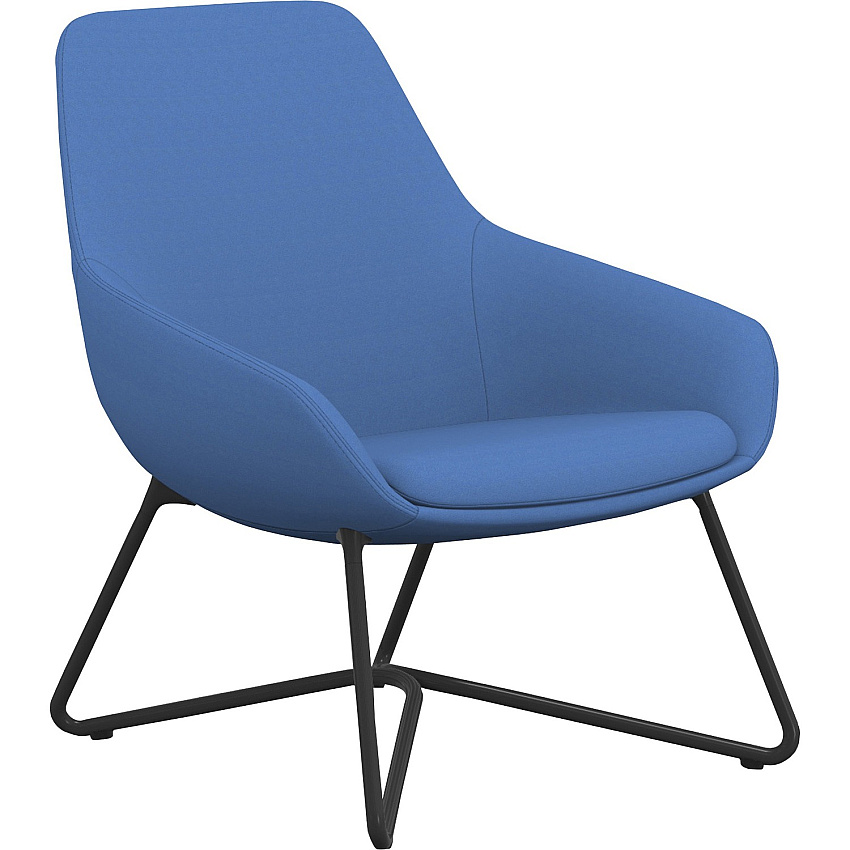 9 to 5 Seating W-shaped Base Lilly Lounge Chair (9111LGBFBU)