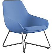9 to 5 Seating W-shaped Base Lilly Lounge Chair (9111LGSFBU)