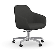 9 to 5 Seating Lilly 5-Star Base Fabric Lounge Chair (9154R2SFDO)