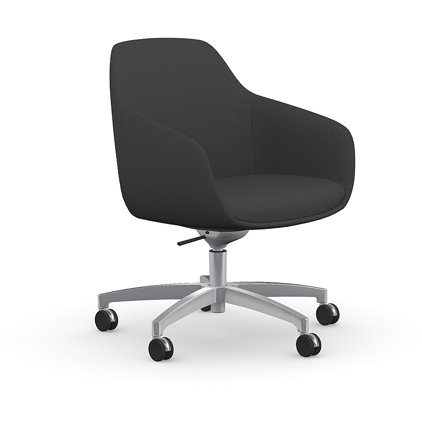9 to 5 Seating Lilly 5-Star Base Fabric Lounge Chair (9154R2SFDO)