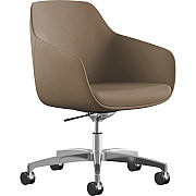 9 to 5 Seating Lilly 5-Star Base Fabric Lounge Chair (9154R2SFLA)